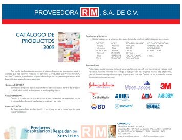 Catálogo completo 2009 - proveedora rm