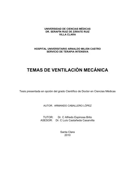 Temas de ventilación mecánica