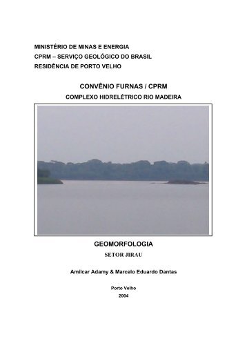 Geomorfologia. Setor Jirau. - CPRM