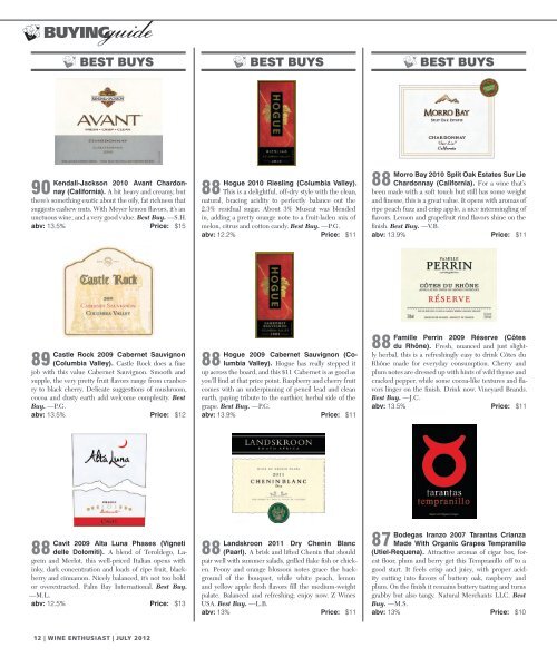 BUYING GUIDE - Wine Enthusiast Magazine