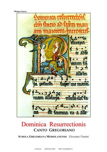 Libretto "Dominica Resurrectionis" - Canto Ambrosiano