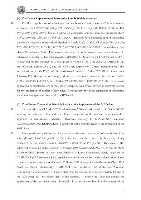 memorandum for respondent ludwig-maximilians-universität münchen