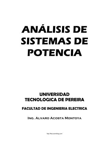 e-book - análisis de sistemas de potencia utp