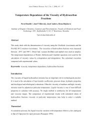 Temperature Dependence of the Viscosity of Hydrocarbon Mixture