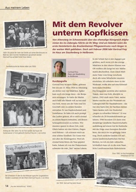 Das Magazin 3/2007 - Evangelische Heimstiftung