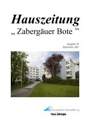 Heimzeitung 35 - Evangelische Heimstiftung