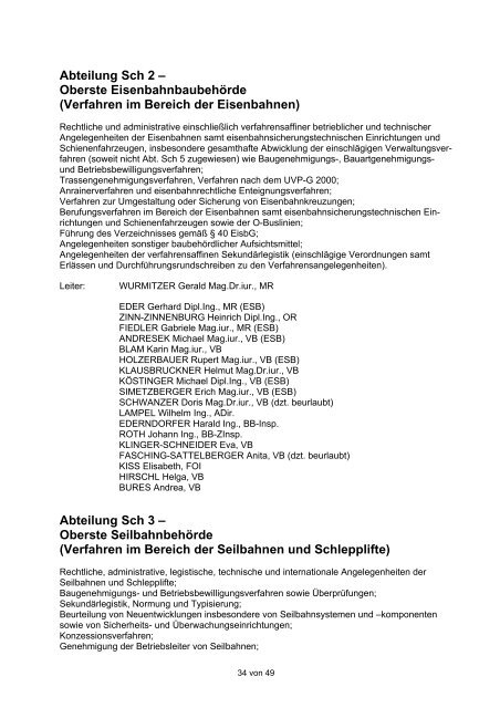 Organisation des BMVIT - Freiflieger-Magazin