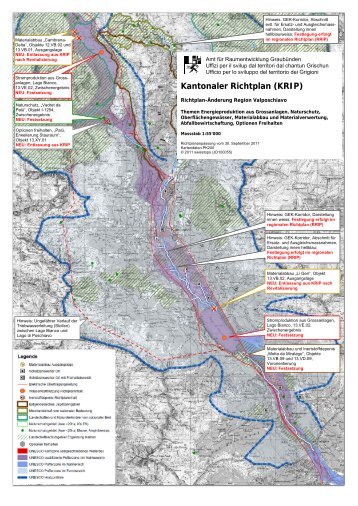 Kantonaler Richtplan (KRIP) - Richtplan Graubünden