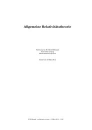Einführung in die Allgemeine Relativitätstheorie - Universität Leipzig