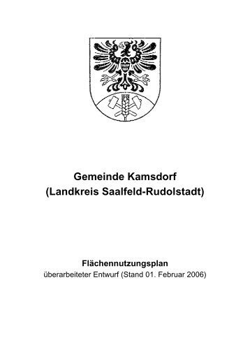 FNP Kamsdorf Erläuterungsbericht