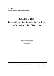 Nr. 42 Selbsthilfe 2000: Perspektiven der Selbsthilfe ... - ISAB-Institut