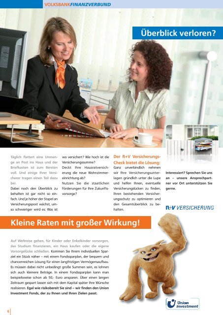Geschäftsbericht 2010 - Volksbank Stutensee-Weingarten eG