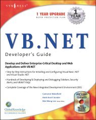 VB.NET Developers Guide - Developer's Guide