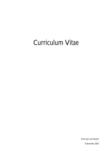 Curriculum Vitae - Xs4all