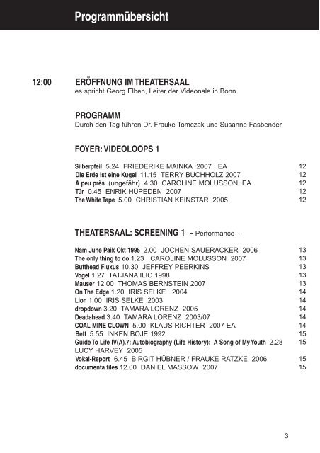 Programm - gabriele horndasch