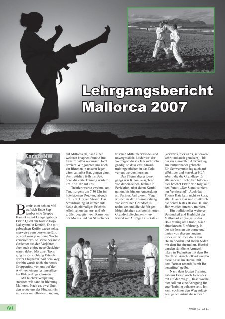 Der Budoka 12 / 2007 - Dachverband für Budotechniken Nordrhein ...