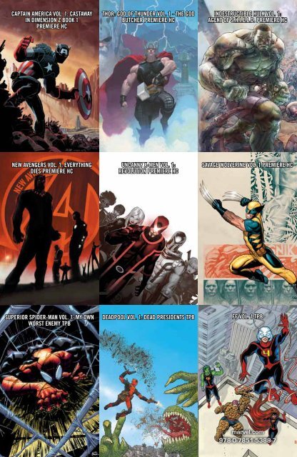 MARVEL May to August Spring 2013