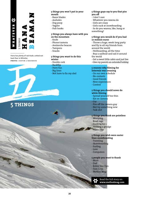 Method Snowboard Magazine 13-2