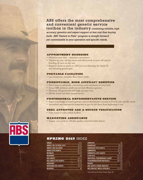 Spring 2013 Beef Sire Directory