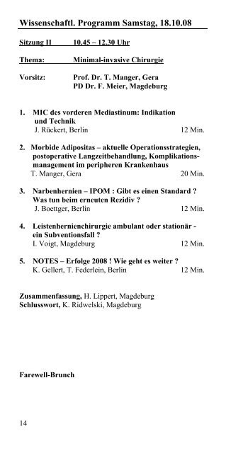 Programm - Städtisches Klinikum Magdeburg