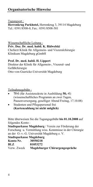 Programm - Städtisches Klinikum Magdeburg