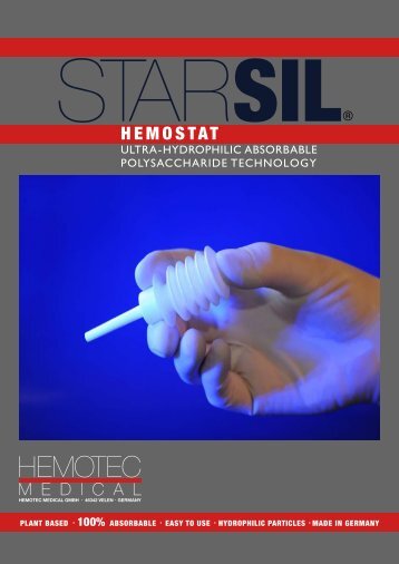 STARSIL Hemostat - FEHLING INSTRUMENTS GmbH & Co. KG