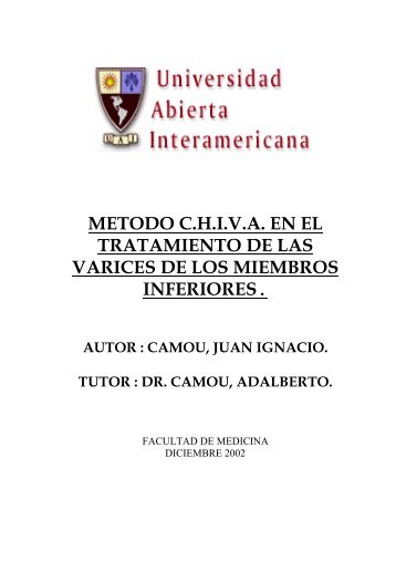 METODO C.H.I.V.A. EN EL TRATAMIENTO DE LAS ... - Vaneduc