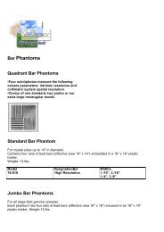 Bar Phantoms 183 NUCLEAR MEDICINE - Elimpex