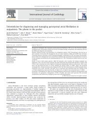 Telemedicine for diagnosing and managing paroxysmal atrial ...