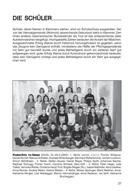 DIE SCHÜLER - TSN - Tiroler Schulnetz