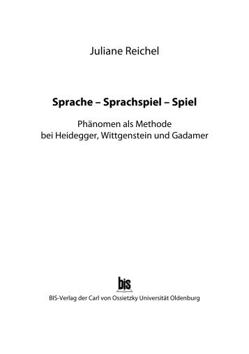 Juliane Reichel Sprache – Sprachspiel – Spiel - oops ...