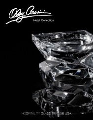 Oleg Cassini Stock Items - Hospitality Glass Brands USA