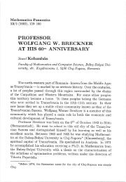 PROFESSOR WOLFGANG W. BRECKNER AT HIS 60th ... - TTK