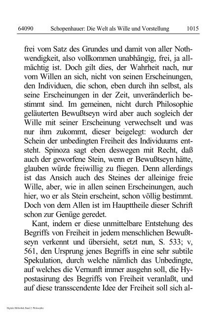 Arthur Schopenhauer - Die Welt als Wille und Vorstellung