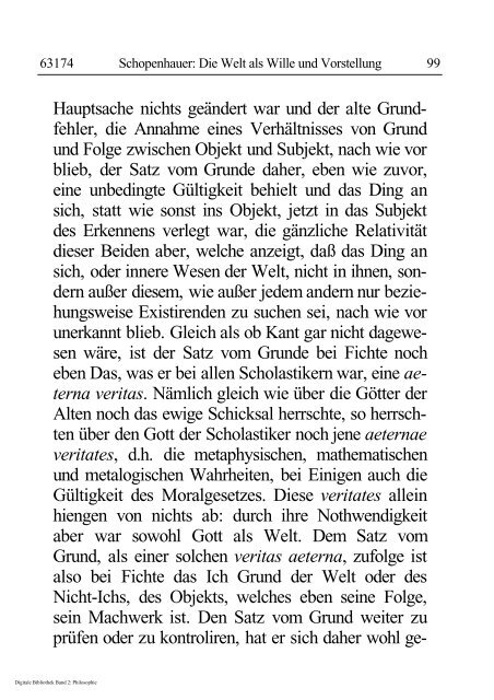 Arthur Schopenhauer - Die Welt als Wille und Vorstellung