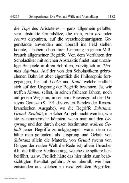 Arthur Schopenhauer - Die Welt als Wille und Vorstellung