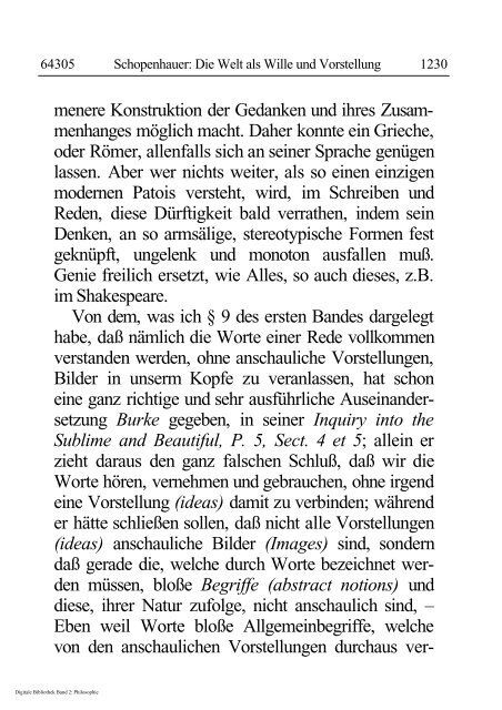 Arthur Schopenhauer - Die Welt als Wille und Vorstellung