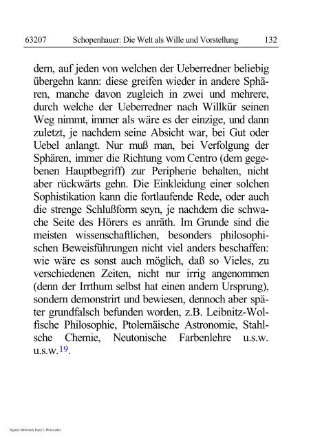 Arthur Schopenhauer - Die Welt als Wille und Vorstellung