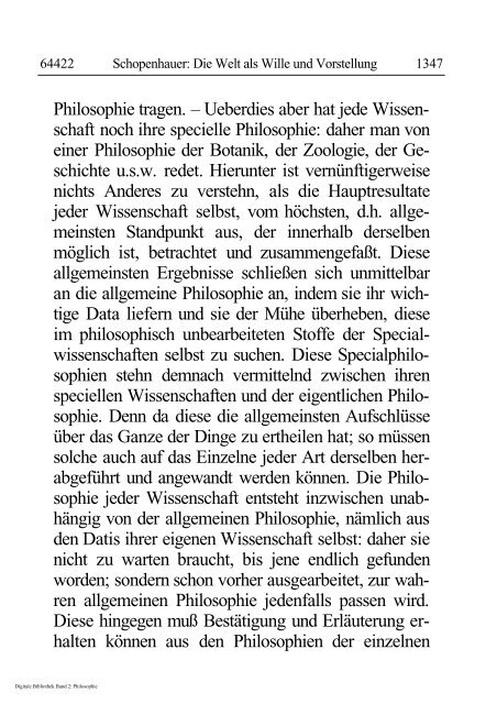 Arthur Schopenhauer - Die Welt als Wille und Vorstellung