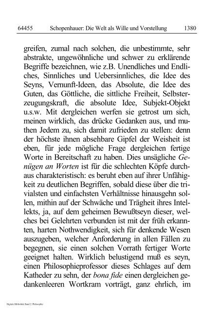 Arthur Schopenhauer - Die Welt als Wille und Vorstellung