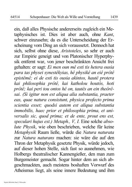 Arthur Schopenhauer - Die Welt als Wille und Vorstellung