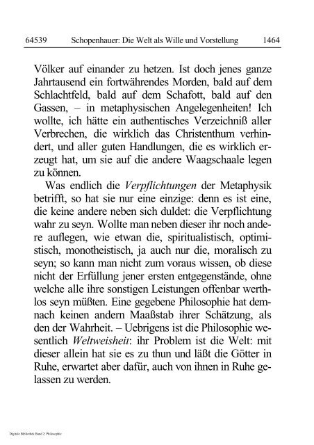 Arthur Schopenhauer - Die Welt als Wille und Vorstellung