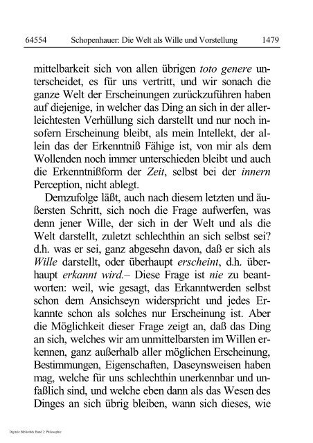 Arthur Schopenhauer - Die Welt als Wille und Vorstellung