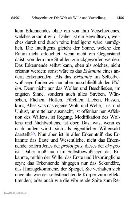 Arthur Schopenhauer - Die Welt als Wille und Vorstellung