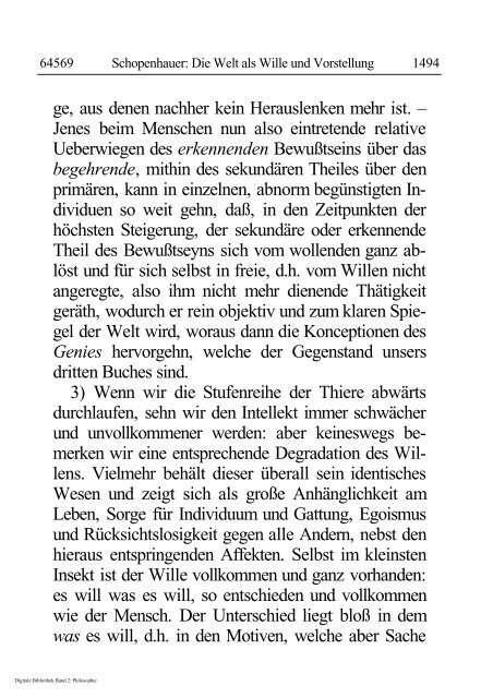 Arthur Schopenhauer - Die Welt als Wille und Vorstellung