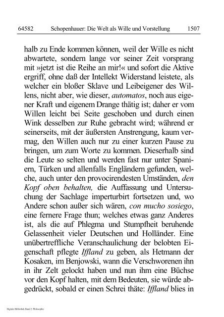 Arthur Schopenhauer - Die Welt als Wille und Vorstellung