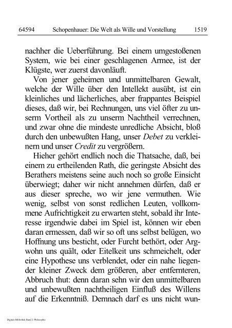 Arthur Schopenhauer - Die Welt als Wille und Vorstellung