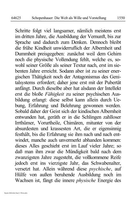 Arthur Schopenhauer - Die Welt als Wille und Vorstellung