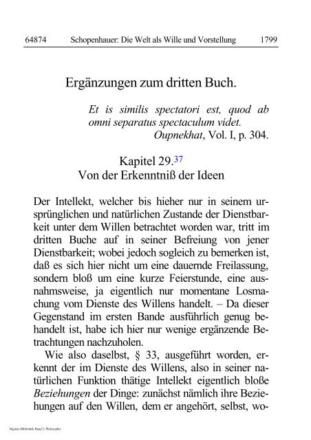 Arthur Schopenhauer - Die Welt als Wille und Vorstellung