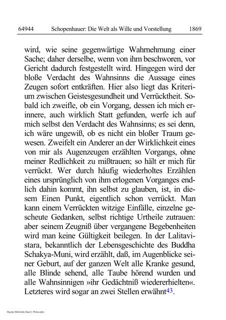 Arthur Schopenhauer - Die Welt als Wille und Vorstellung